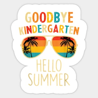 Goodbye Kindergarten Hello Summer Last Day Graduation Boys T-Shirt Sticker